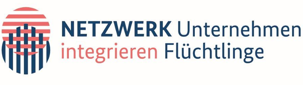 Logo Netzwerk Unternehmen integrieren Flüchtlinge